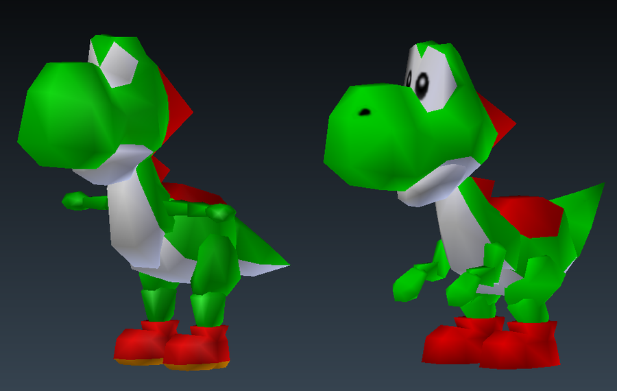 Nintendo Leak Super Mario 64 Beta Models For Yoshi And Whomp