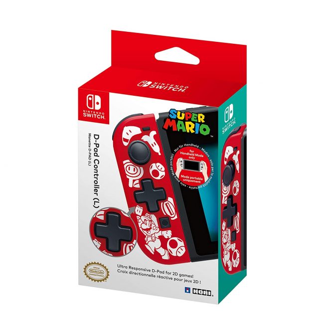 Super Mario-themed Switch d-pad controller