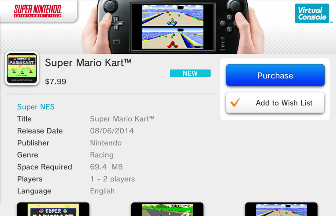 verachten Christchurch meester Super Mario Kart out now on the North American Wii U Virtual Console