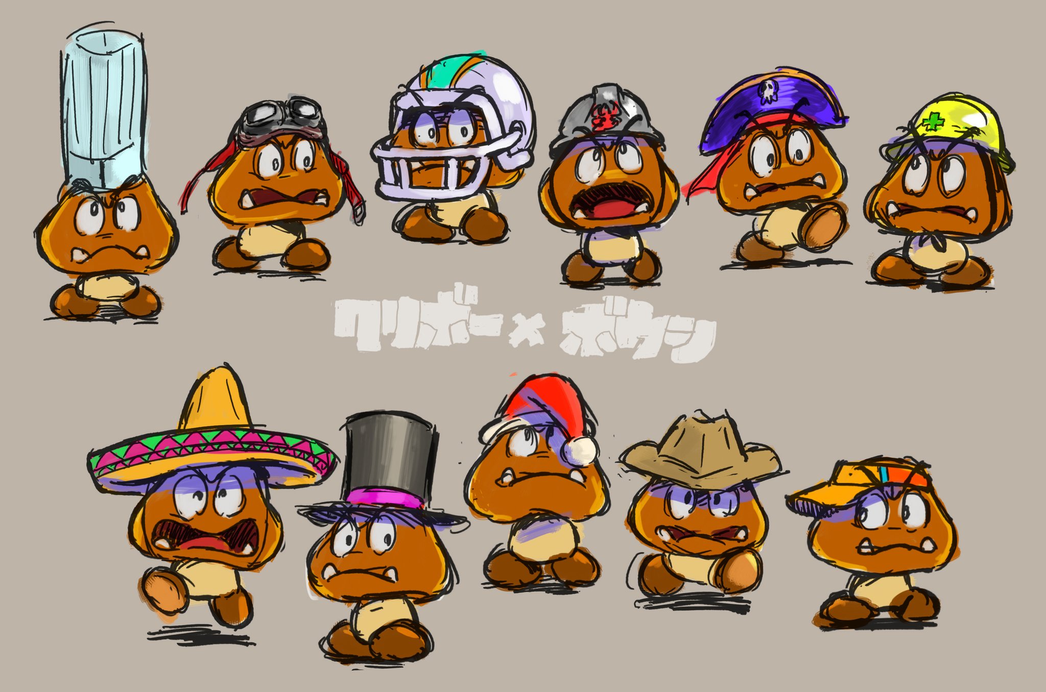 Super Mario Odyssey Goomba Concept Art 5464