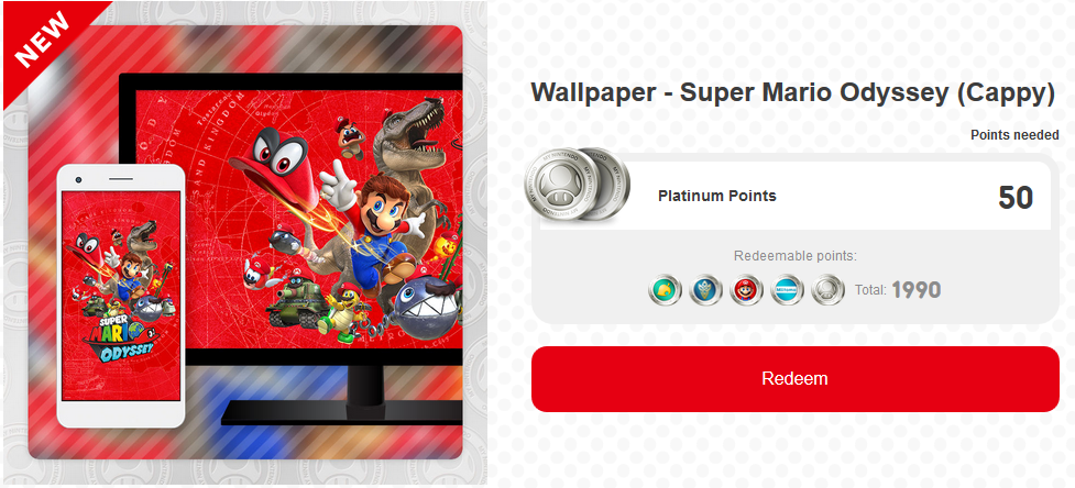 super mario odyssey be on 3ds redeem code