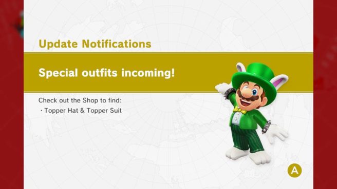 Super Mario Odyssey - Topper Hat and Topper Suit