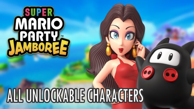 Tremendous Mario Birthday celebration Jamboree unlockable characters information