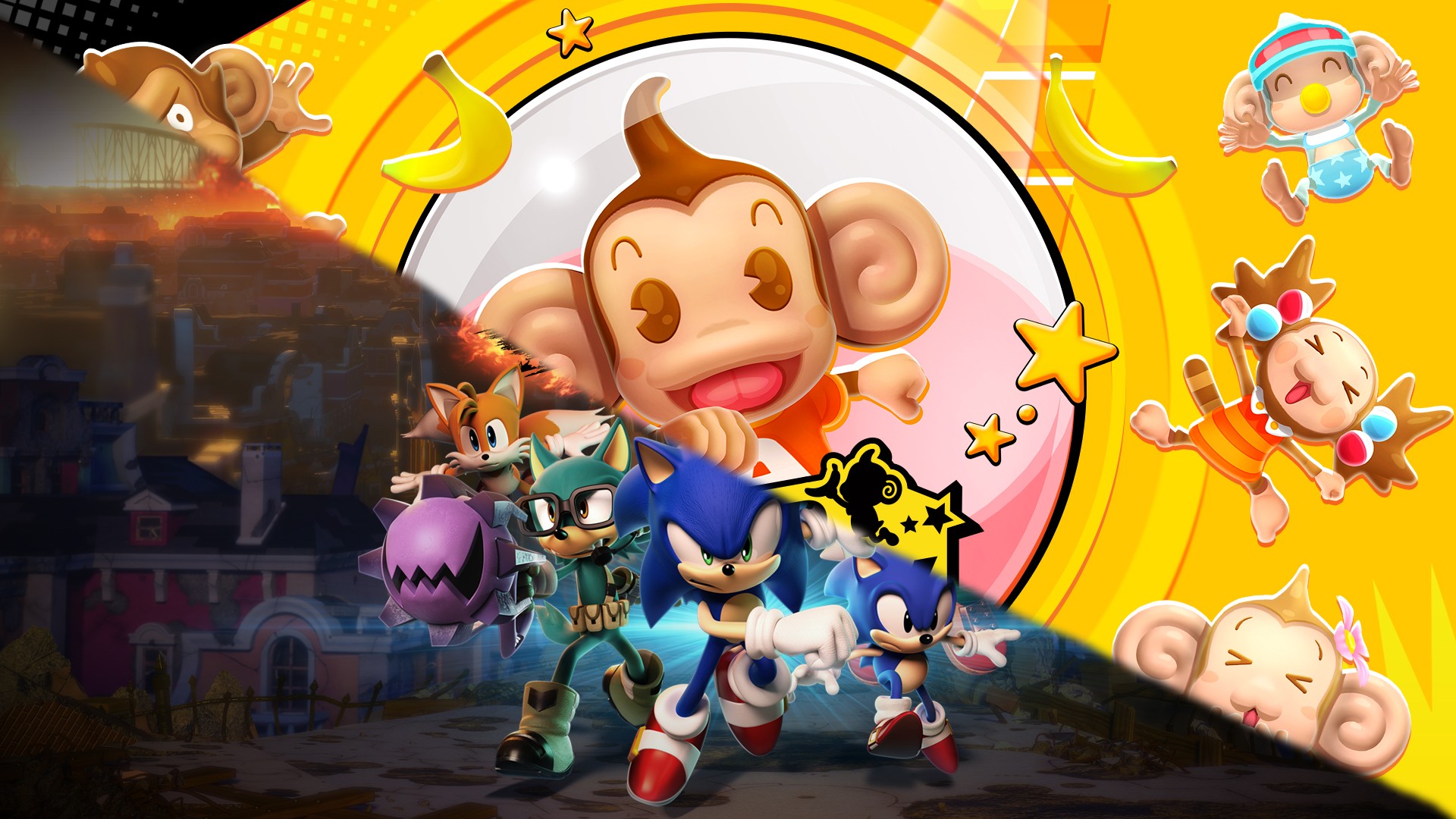 Jogo Sonic Forces + Super Monkey Ball: Banana Blitz HD Double Pack - Switch  em Promoção na Americanas