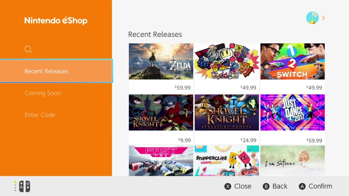 nintendo eshop credits