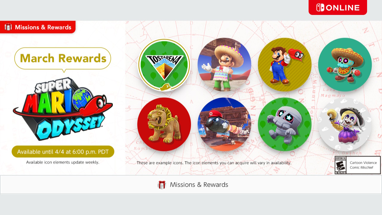 switch online super mario odyssey icons third wave