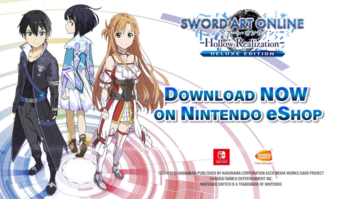 Sword Art Online: Hollow Realization Deluxe Edition Switch launch trailer