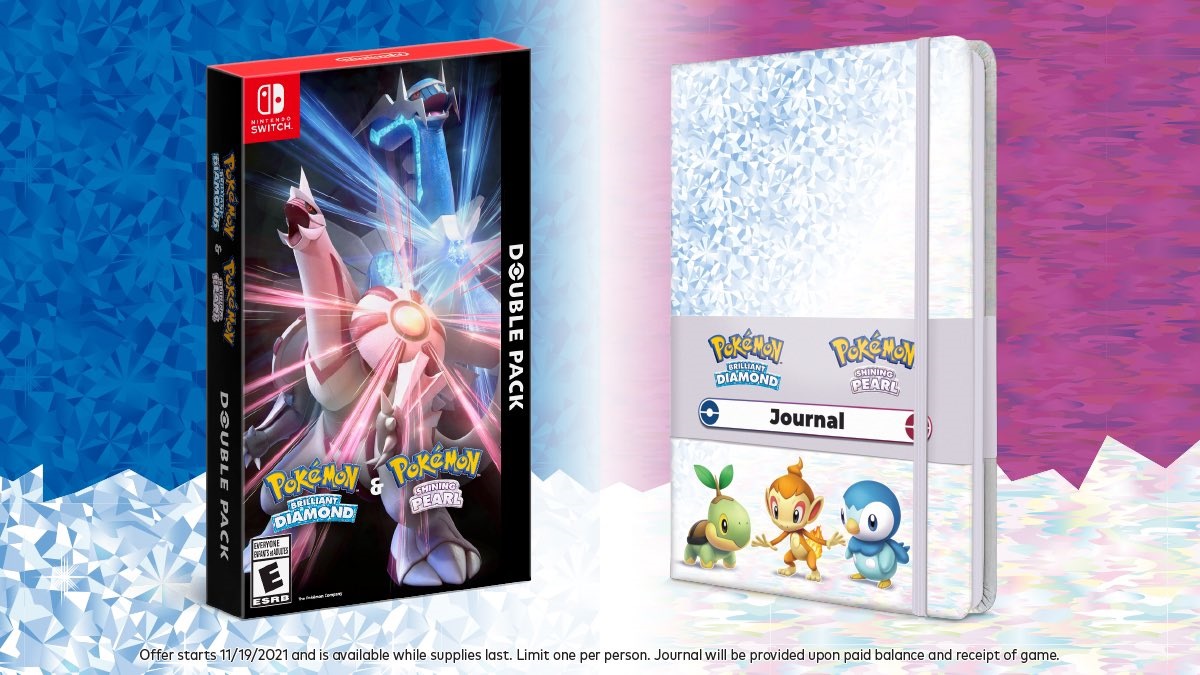 Target on X: The Sinnoh Region awaits! 💎✨⚪ Purchase the double pack  bundle of #PokemonBrilliantDiamond & #PokemonShiningPearl in store and  receive a free set of exclusive tech decals that feature the three