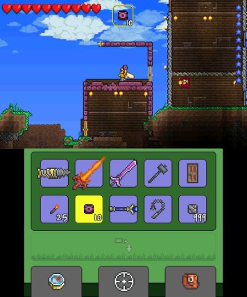 More off-screen Terraria 3DS footage