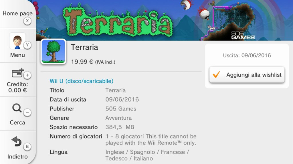 verantwoordelijkheid renderen kussen Terraria Wii U hitting the European Wii U eShop on June 9