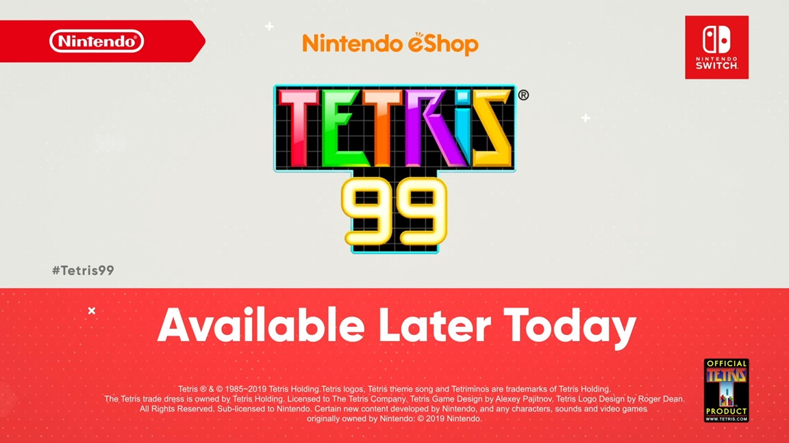 tetris 99 release date