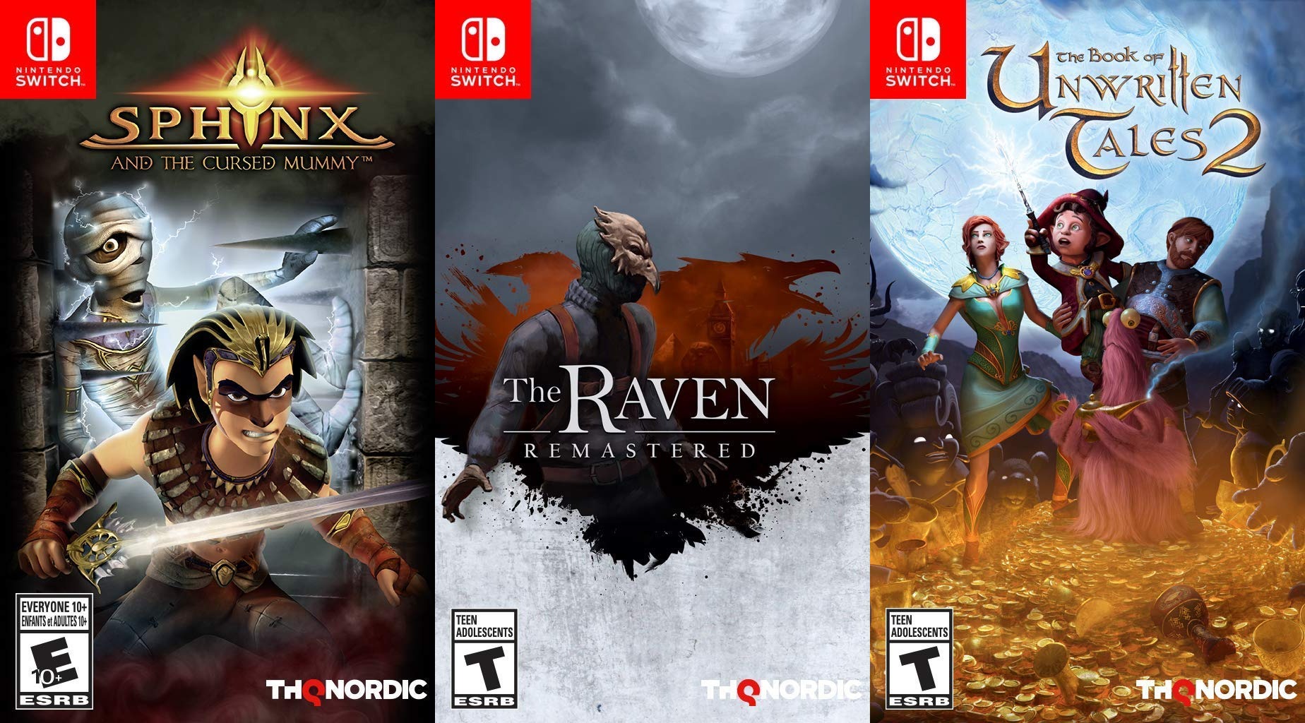 Boxarts and preorders open for new THQ Nordic Switch games