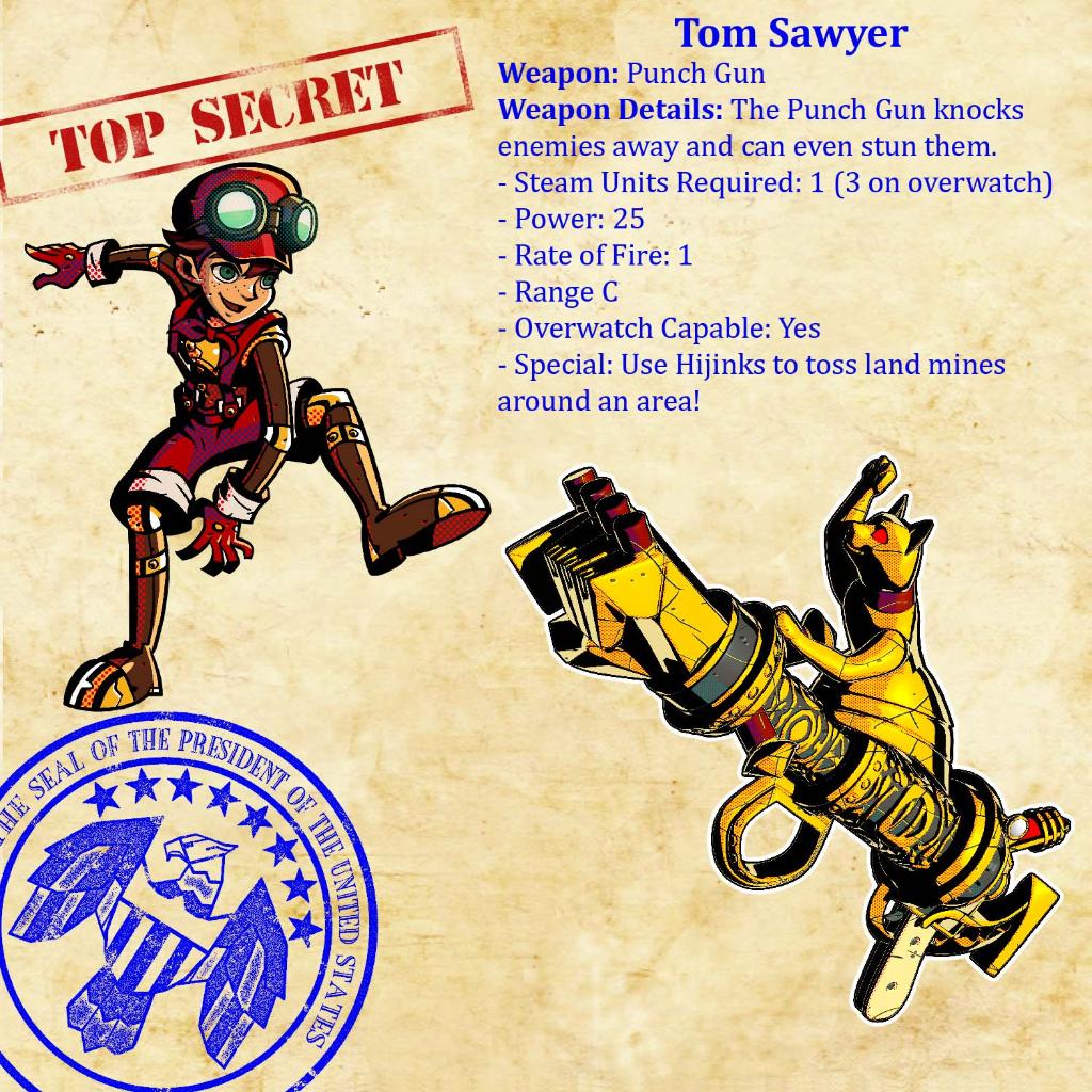 1 special character. Tom Sawyer characters. Code name: s.t.e.a.m.. Code name s.t.e.a.m [3ds]. Special character.