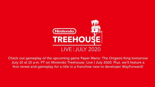 Nintendo Treehouse: Live announced for July 10 featuring Paper Mario and WayForward reveal