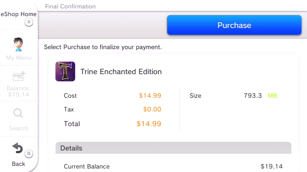 Trine Enchanted Edition File Size Nintendo Everything