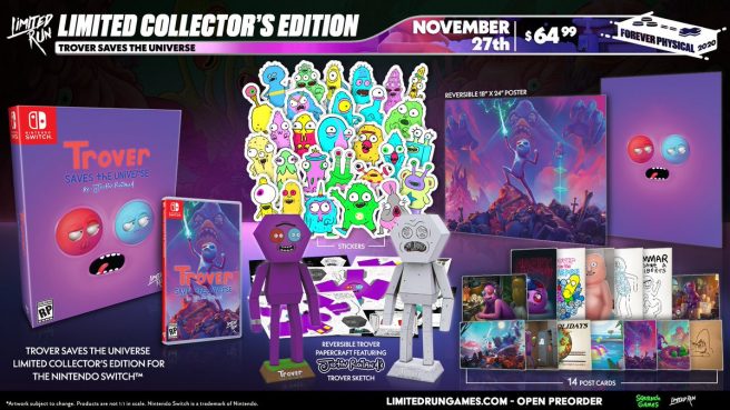 Trover Saves the Universe Collector's Edition revealed, physical pre ...