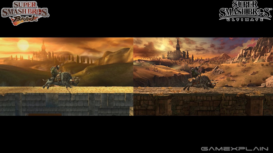 Video Super Smash Bros Ultimate Smash Bros Brawl All Returning Stages Comparison 