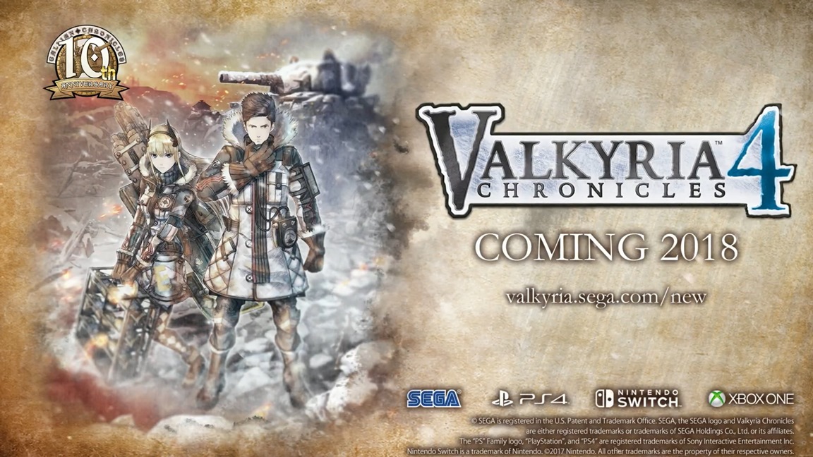 nintendo switch valkyria chronicles 4