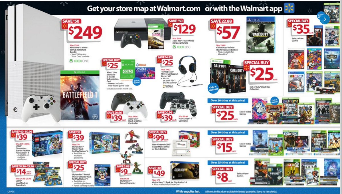 walmart black friday deals on video games