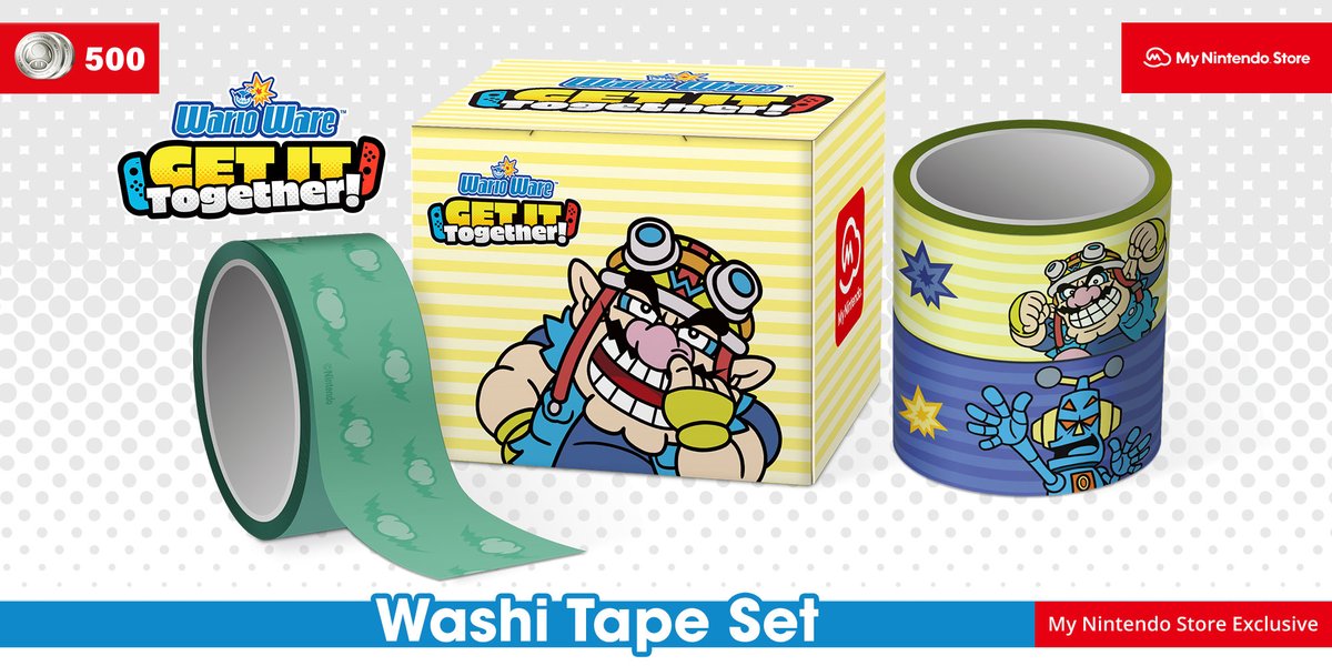 Upset Unravel distress WarioWare: Get It Together! Washi Tape Set added to My Nintendo Europe