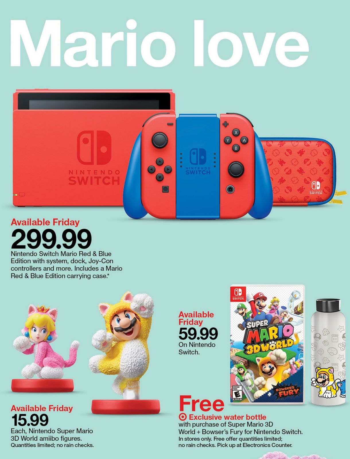 Where to buy Mario Edition Nintendo Switch, 'Super Mario 3D World