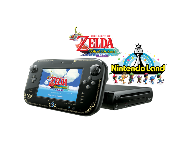 Refurbished: Wii U 32GB Deluxe Console With Gamepad Nintendo Land The  Legend Of Zelda: The Wind Waker 