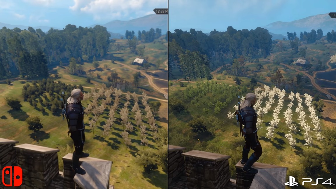 The Witcher 3 Switch technical analysis, PS4 comparison