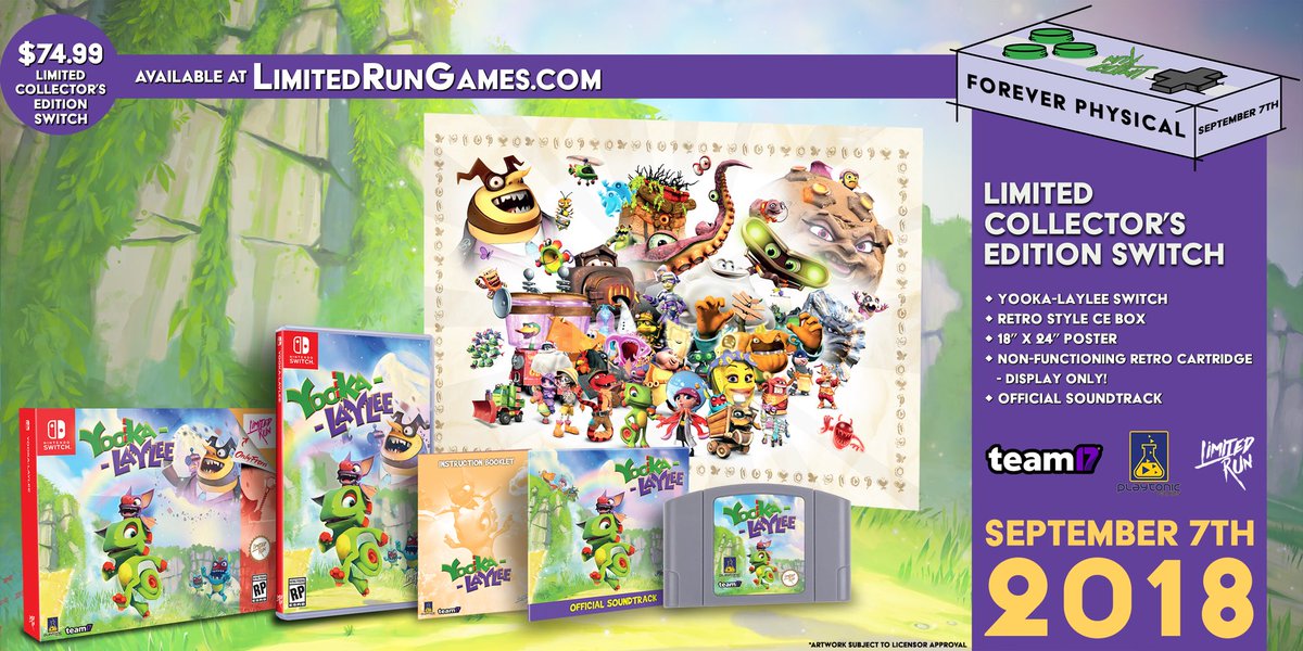 Yooka-Laylee physical pre-orders open 