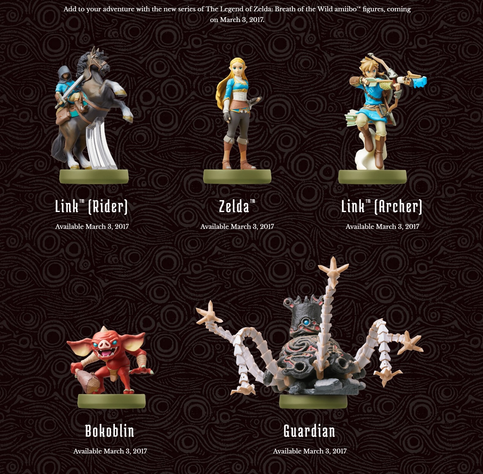 amiibo wii u zelda breath of the wild