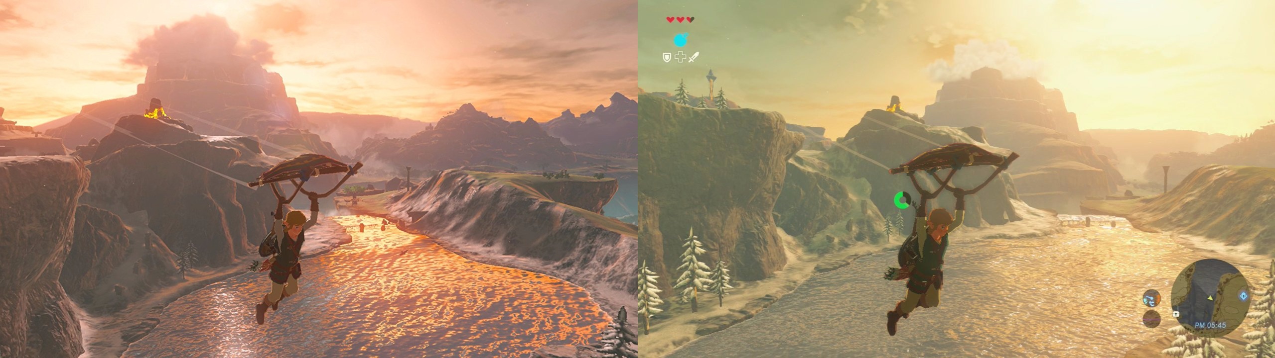 Zelda Breath Of The Wild Switch Vs Wii U Screenshot Comparisons Nintendo Everything