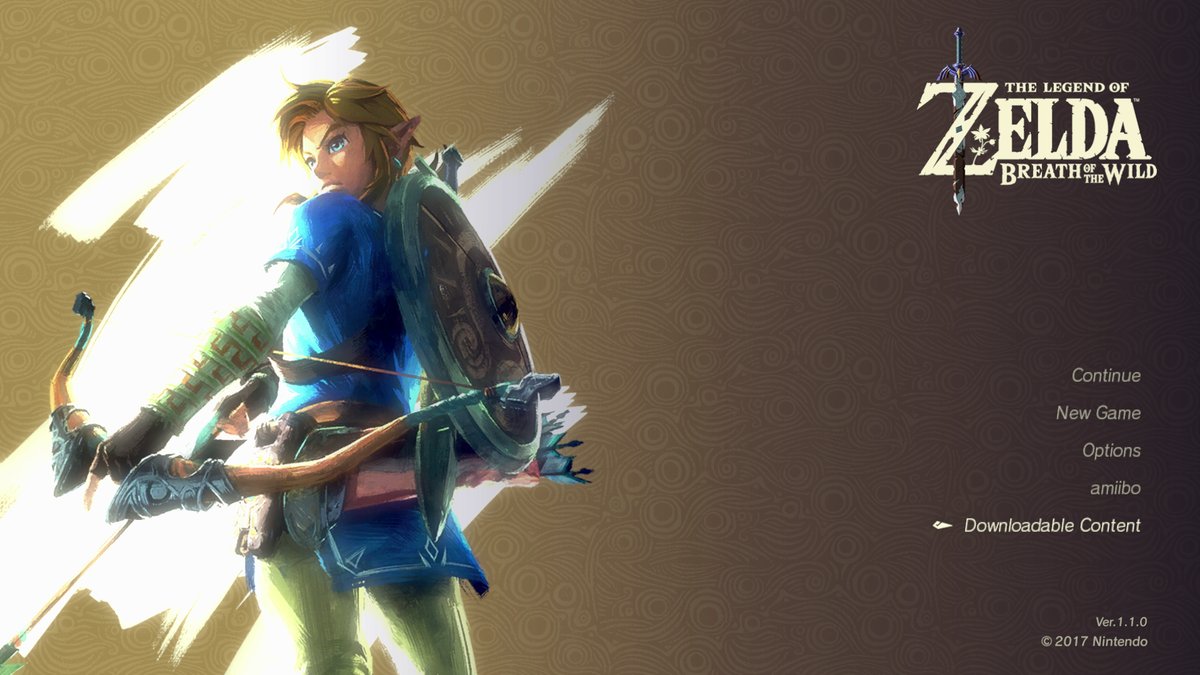 Zelda: Breath of the Wild update available (version 1.1.0)