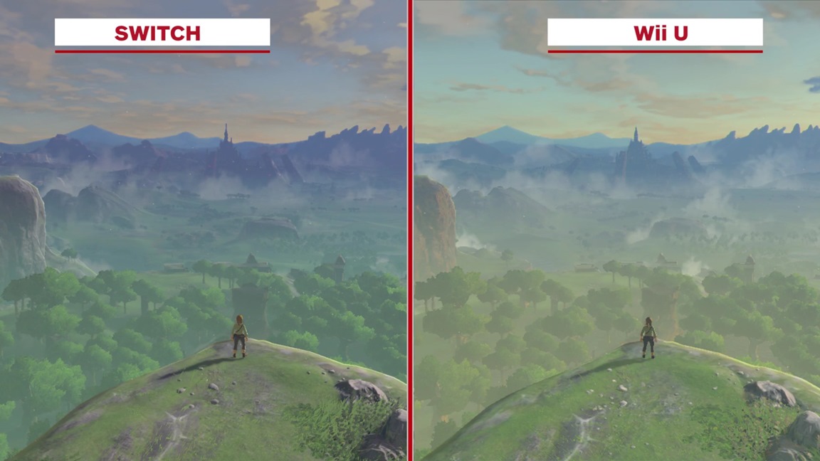 breath of wild wii u vs switch