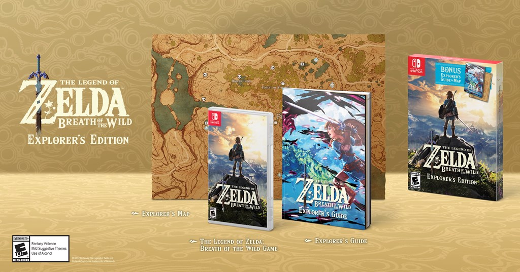 Zelda Breath of the Wild Explorer s Edition in stock on Walmart